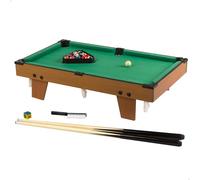 COLORBABY CB Games Mesa billar para niños, Sobremesa, Madera resistente, 22 piezas, Incluye tacos, tiza, triángulo y cepillo, 2-4 personas, 62x36x15 cm, Juego de bolas, Juguetes 6 años (43269)