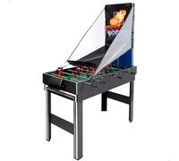 ColorBaby CB Games - Mesa multijuegos 21 en 1, Futbolín, Hockey, Billar, Baloncesto, Juegos de Mesa, 120x110x82 cm, Futbolines para niños, Futbolín Infantil, Regalo para Toda la Familia (85422)