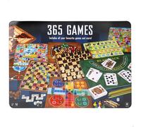 COLORBABY CB Games Pack 365 Juegos de Mesa, Caja metálica, 10 tableros multijuego, Fichas, 7 Dados, Juego de la oca, Backgammon, 1 a 8 Jugadores, Juguete Educativo, Juguetes +6 años (39521)