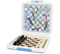 ColorBaby CB Games Set 7 Juegos de Mesa, El parchís, Ajedrez, Serpientes y escaleras, Backgammon, para 2 ó más Jugadores, Juguetes niños 5 años (39451)