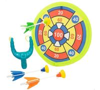 ColorBaby CB Games Set Lanzador Dardos, 3 Flechas, Lanzador tirachinas, Puntas y Diana con Velcro, Actividades Exterior, Juguetes para niños, Motricidad Global, Recomendado + 3 años (49954)