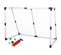 COLORBABY CB Sports Portería de fútbol, 190x90x132 cm, Pelota Hinchable Ø12,5 cm, Bomba de Aire Manual, Juegos para niños Exterior, Juguete Infantil niño, Juego Entrenamiento, +3 años (47691)