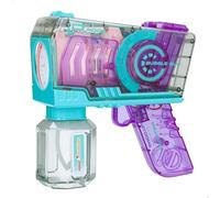 ColorBaby Color Bubbles Pistola de pompas jabón, Droid, Mide 16 cm, con Luces, Incluye solución jabonosa 100 ml, Máquina Burbujas, Juguetes de Exterior, Pompero eléctrico, Pomperos para niños, 47669