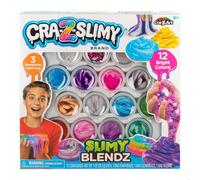 COLORBABY CRA-Z-Art, Set Slimy, Pack 12 Botes Slime Colores Brillantes, con Accesorios Decorativos, Abalorios, Glitter, Juego para moldear y Crear, Manualidades para niños, Regalo niña 6 años (47169)