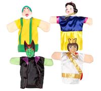 ColorBaby Cucu Show Set Marionetas Blancanieves, 4 títeres Personajes de 25 cm, Materiales Suaves y Seguros, Juguetes Infantil, para Jugar en Grupo o Pasar Tiempo en Familia (39168)