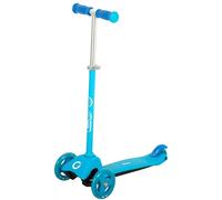 ColorBaby EVO Patinete 3 Ruedas, Color Azul, Manillar Ajustable 3 Alturas, Base Antideslizante, Freno Trasero, Mide 59x25x62/72, Peso máx. 35 kg, Juguetes niños 2 años, Patinetes Infantiles (54333)