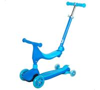 COLORBABY EVO Patinete Infantil 4 en 1, Color Azul, Triciclo bebé, Correpasillos, Manillar Regulable, Freno Trasero, Base Antideslizante, Juguetes niños 1 año, Patinetes Infantiles (54335)