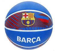 ColorBaby FC Barcelona balón de Baloncesto T7, diámetro 24 cm, diseño Oficial con Escudo, Material Antideslizante, óptimo para Interiores y Exteriores (77621)