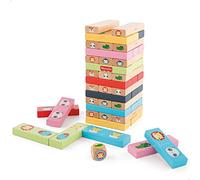 ColorBaby Fisher Price 48809 - Fisher Price-Torre de Bloques de Madera Animales +36m