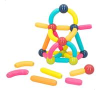 Colorbaby Juego de construcción magnético, 36 Piezas, Construcción magnética, Bloques magnéticos para Construir, Juguete Educativo con Figuras geométricas, Juegos imanes para niños +3 años, 47417
