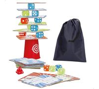 ColorBaby Juego Torre de Dados, +60 Piezas, +2 Jugadores, Juegos de Mesa, Infantiles, Juguetes educativos, Juguete apilable, +4 años (47823)