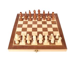ColorBaby - Juegos de Mesa ajedrez Estuche de Madera CB Games, 30 x 30 cm Estuche, Pequeño (45595)