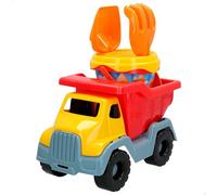 ColorBaby - Juguetes de Playa para niños, Set Playa, Mr Craby, camión, Cubo Playa, Ø14 cm, cedazo, Pala, rastrillo, + 18 Meses, Juguetes Playa Arena, (24968)