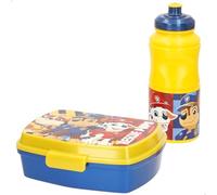 ColorBaby La Patrulla Canina Set botella y tupper infantil, Licencia oficial, Amarillo y azul, Capacidad 380 ml, Fiambrera colegio, Pack escolar almuerzo, Kit para llevar, +4 años (77657)