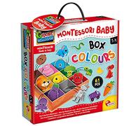 COLORBABY Lisciani - Caja 3D Montessori Baby Box Colours, 61 piezas, Aprender colores, Juegos educativos, Juguetes niños 1 año, Juego para bebés, Giocare Educare, Aprender divirtiéndose (47615)