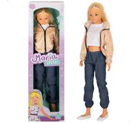 ColorBaby Maria Casual Muñeca Grande Falda, 105 cm, Accesorios incluidos, Muñecas para peinar, Juegos de rol, Juguetes para niños, Niñas + 3 años (39653)