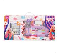 COLORBABY Mega Set Maquillaje Infantil Beauty Love, con Estuche con Espejo, Sombras, Brillos, pintauñas, Pegatinas y Accesorios, Desde 5 años, Producto no tóxico (74208)