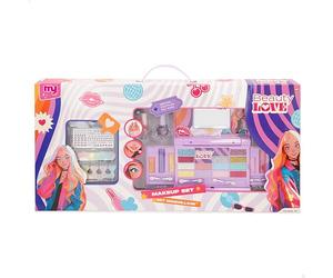 COLORBABY Mega Set Maquillaje Infantil Beauty Love, con Estuche con Espejo, Sombras, Brillos, pintauñas, Pegatinas y Accesorios, Desde 5 años, Producto no tóxico (74208)