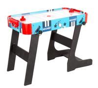 COLORBABY Mesa Air hockey niños, para 2 jugadores, con marcadores, fabricada de madera resistente, juegos de mesa, juego discos aire, recomendado a partir de 6 años