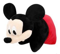COLORBABY Mickey Cojín Infantil niño, 45x28 cm, Peluche Almohada 2 en 1, Color Rojo y Negro, Poliéster, Aterciopelado y Suave, Cojines Divertidos, Juguetes niños 3 años (77838)