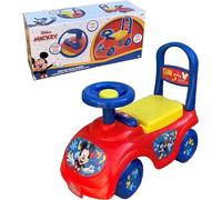 COLORBABY Mickey Correpasillos bebé, 43x21x37 cm, Máx. 15 kg, 4 Ruedas de Goma antipinchazos, Incluye bocina, Teléfono de Juguete, Asiento abatible para almacenaje, Juguetes bebés +1 año (77741)