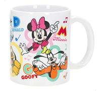 ColorBaby Minnie y Mickey Taza de cerámica, Licencia oficial, Mango ergonómico, Apto para microondas, Lavavajillas, Incluye caja cartón regalo, Tazas desayuno, Regalos baratos niños (77644)