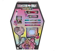 ColorBaby Monster High Set de Belleza, Cepillo, Tatuajes, Uñas postizas, Pinzas y coletero, Tizas de Colores Pelo, Pendientes Adhesivos, Brillo y Bálsamo Labios, Maquillaje Infantil, 3 años y mas