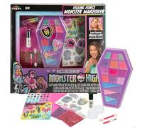 ColorBaby Monster High Set de Belleza, Incluye Paleta de Sombras de Ojos, Tatuajes, Gemas Decorativas y Brillos de Labios, Maquillaje para niñas, Cosmética Infantil, Juguetes niña +8 años (48424)