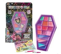ColorBaby Monster High - Set de Belleza, Incluye Paleta en Forma de ataúd, Sombras de Ojos, Brillos de Labios, Coloretes, Maquillaje para niñas, Cosmética Infantil, Regalos para niñas +8 años, 48425