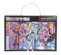 ColorBaby Monster High Set de diseño y Moda, Carpeta Decorada, Bolígrafos, Rotuladores, Pegatinas, Sellos y Siluetas, para Personalizar, Pinta y colorea, Diseña y Viste, Ideal más 3 años (77518)