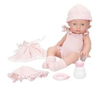 ColorBaby Muñeco bebé, Cuerpo articulado, Mide 30 cm, con Ropa y Accesorios para Jugar, Biberón, Sonajero, Muñecas para niñas, Juguetes niños 2 años, envío Aleatorio (47846)