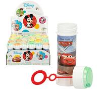 COLORBABY Pack 36 pomperos Disney Surtido 60 ml, Regalos cumpleaños para niños, decoración Infantil, Juguete Burbujas jabón (77095)
