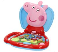 ColorBaby Peppa Pig Mi Primer Ordenador con Botones dinámicos, Licencia Oficial, Ordenador Interactivo, Asa Transporte integrada, Juguetes interactivos en inglés, Juegos para niños + 6 Meses (39164)