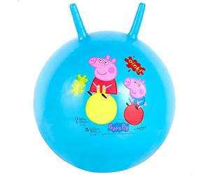 COLORBABY Peppa Pig Pelota saltarina hinchable para niñas y niñas, medidas Ø45-50 cm, juguetes, regalos para niños y niñas, juegos de exterior, pelotas infantiles, juguetes para saltar (48414)