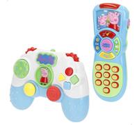 ColorBaby Peppa Pig Set mandos interactivos, Sonidos y melodías, Emite luz, Pilas Incluidas, Mando Consola Bebes, Juguetes de bebé, Juguete Primera Infancia, Regalos bebés 6 Meses (39161)