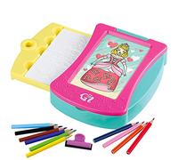 COLORBABY Play, Juego de diseño de moda para niñas de Princesas, incluye 10 lápices, hojas, plantillas y un rodillo, diseña la moda, Juguetes para niñas (46421)