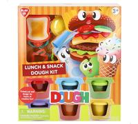 ColorBaby Play Juego de plastilina Comida, Juego de Roles, Chef, 6 Botes de Colores, Moldes Figuras, Herramientas moldear, Experiencia Segura, niños + 3 años (39620)