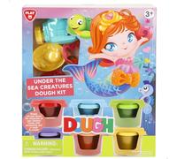 ColorBaby Play Juego de plastilina Criaturas Marinas, 6 Botes de Colores, Moldes Figuras, Herramientas moldear, Experiencia Segura, niños + 3 años (39619)