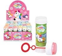COLORBABY Pompero Unicornio 60ml, Pack de 36 pomperos, Burbujas de jabón niños, Regalos para cumpleaños, pompas de jabón, Bubbles, +3 años (37587)