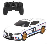 ColorBaby RASTAR Coche teledirigido BMW 3.0 CSL, Licencia Oficial, Escala 1/24, 2.4 GH.z, Puertas abatibles, Coches teledirigidos, con Luces traseras y Delanteras, Incluye Pegatinas, +6 años (41291)