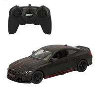 ColorBaby Rastar - Coche teledirigido, BMW M4 CSL, Licencia Oficial, Escala 1:16, con luz, Color Negro Mate, Coches teledirigidos, Vehículo radiocontrol, Control Remoto, Regalos para niños (41281)