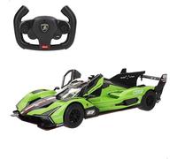 ColorBaby Rastar Coche teledirigido Lamborghini SC63 LMDh 1:14 con Luces Puertas abatibles y Radio Control multifunción para niños +6 años diseño Oficial (41324)
