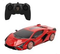 ColorBaby Rastar - Coche teledirigido Lamborghini Sián FKP 37, Color Naranja con Negro, Coches de Carrera a radiocontrol para niños y para Adultos, con Mando a Distancia, teledirigido (46986)
