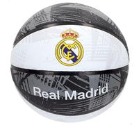 COLORBABY Real Madrid Balón de Baloncesto D24 cm T7, diseño Oficial, Superficie Texturizada, Agarre óptimo, óptimo para Interiores y Exteriores (77620)