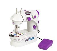 SHIMMER 'N SPARKLE - Máquina de coser de juguete, Máquina de coser infantil 8 años, con luz y sonidos, incluye telas, patrones, bobinas e hilos, para niños de 8 años