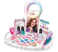COLORBABY Shimmer N Sparkle Set Maquillaje para niñas Incluye Sombra de Ojos, Pinta uñas y Brillo Labial, , Kit maquillajes con luz, +8 años (46909)