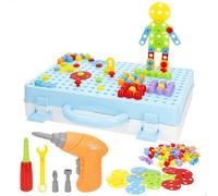 ColorBaby Smart Theory Maletín Juego de construcción, Destornillador de Juguete, Más 200 Piezas de Colores, Herramientas para Jugar Desarrollo Stem, Juguetes para niños + 6 años (39426)