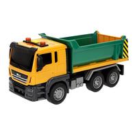 ColorBaby Speed & Go Camión de construcción Juguete, Volquete, con Luces y Sonidos, Caja basculante y Puerta Trasera, Sistema de fricción, Escala 1:14, 9,5x25x11 cm, para niños +3 años (39060)