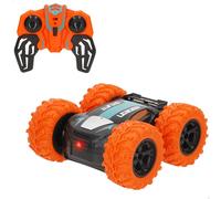 COLORBABY Speed & Go Coche teledirigido 360º, Naranja o Verde, 15x15x7 cm, Incluye luz, 6 direcciones, 8 km/h, Acrobacias, Coches radiocontrol para niños, Vehículo RC, Juguetes 4 años (41354)