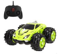 ColorBaby Speed & Go Coche teledirigido Anfibio 360º, Verde y Negro, 20x18x10 cm, 6 direcciones, Frecuencia 2.4 GH.z, Acrobacias, Coches radiocontrol para niños, Vehículo RC, Juguetes 4 años (41334)